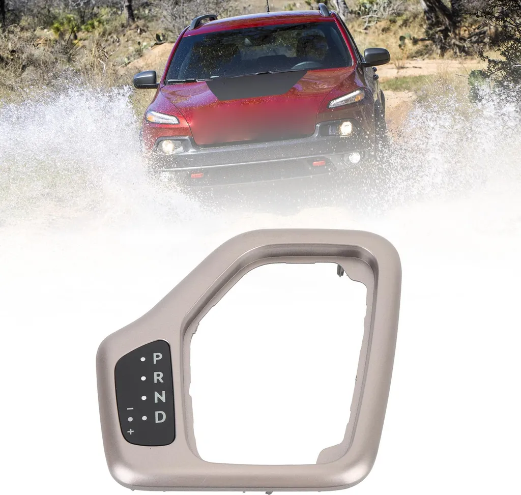 Cache Sélecteur de Vitesse Or avec Câblage 68413957AA pour Jeep Cherokee