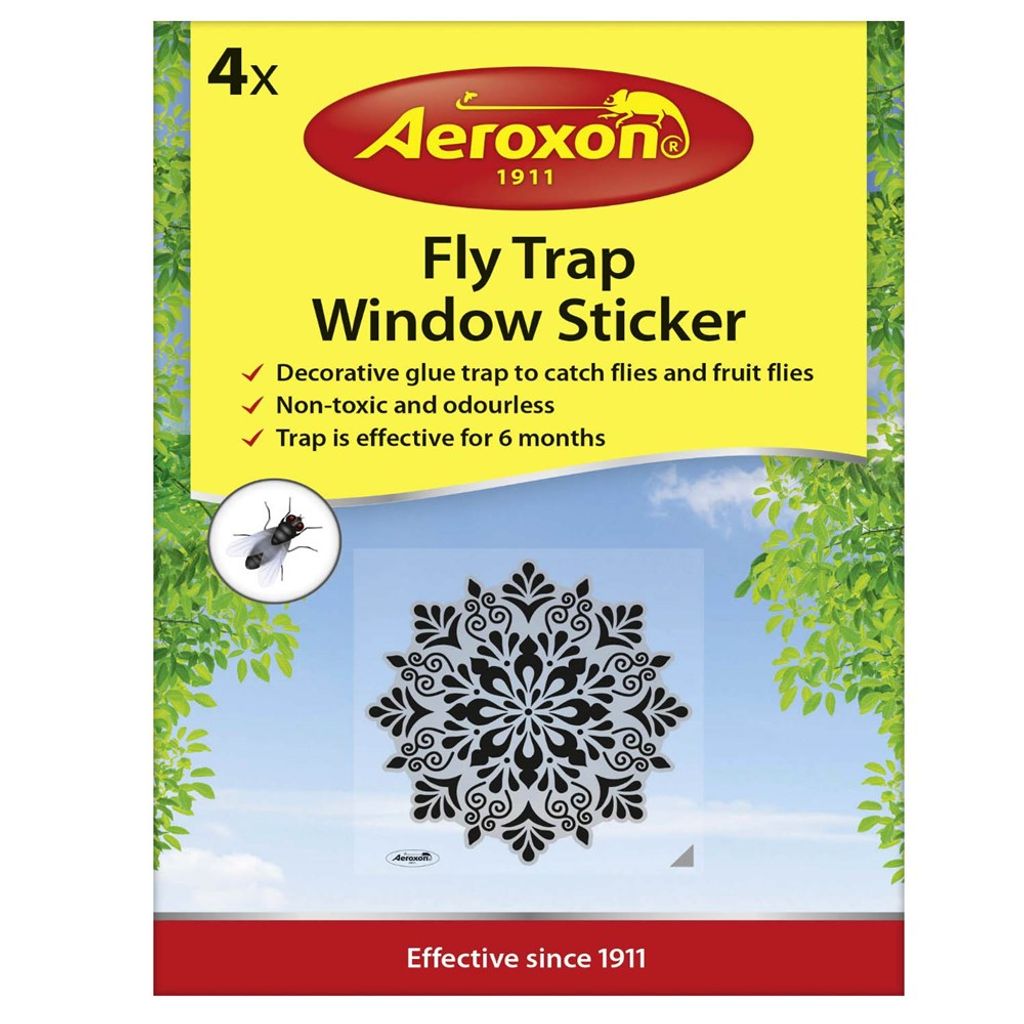 Aeroxon Fliegenfalle Fensteraufkleber - 4 Stück Produktbild 