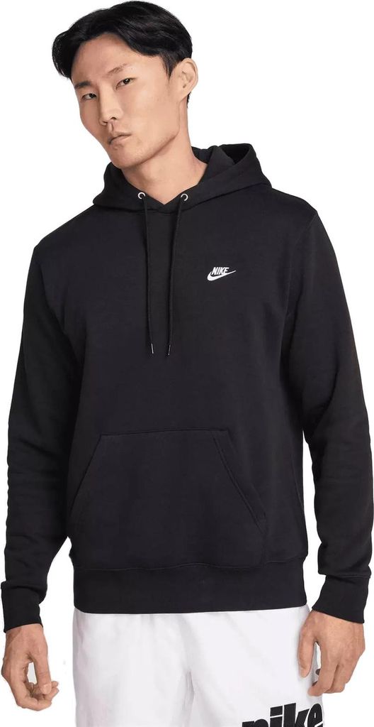 Nike Club Fleece-Hoodie für Herren - Schwarz/Weiß Produktbild 