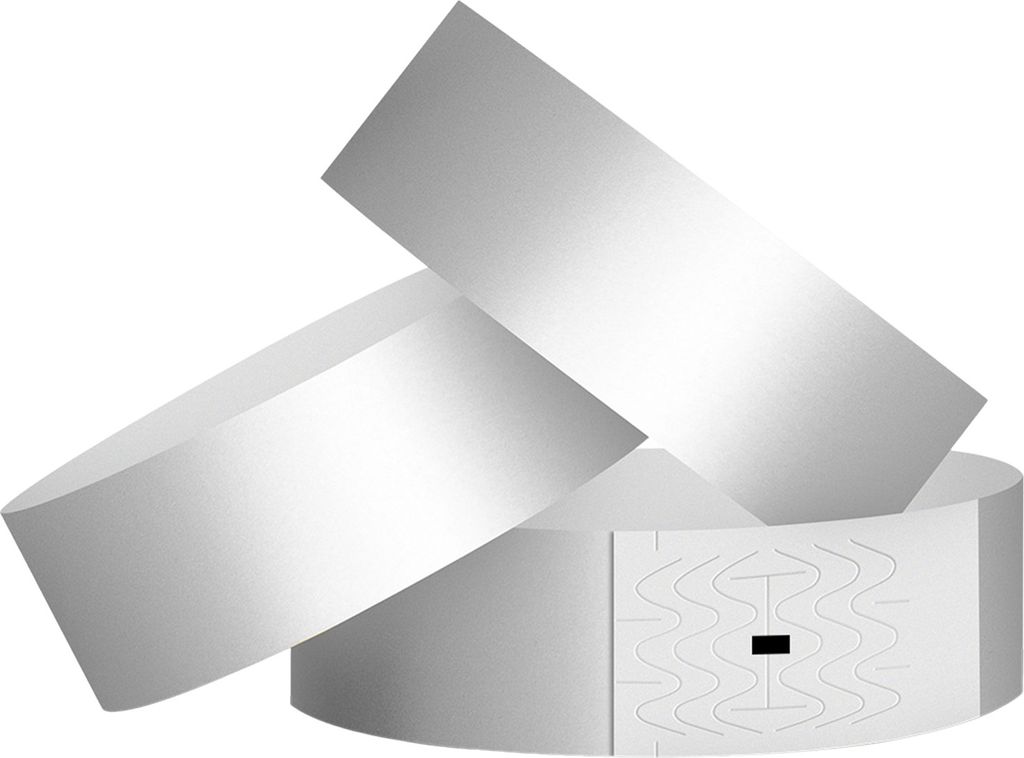 100 Stück Armbänder aus synthetischem Papier, wasserdichte Einweg-Armbänder, Event-Bänder, Ersatz-Armband-Set, Identifikationsarmbänder für V...