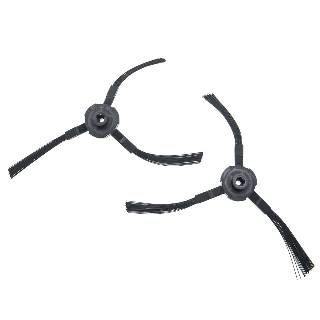 vhbw 2x Seitenbürste kompatibel mit iLife A4s, V3s, A4, V5, V5s Pro, V5s, A6, V3 Saugroboter - Reinigungsbürsten Set, schwarz