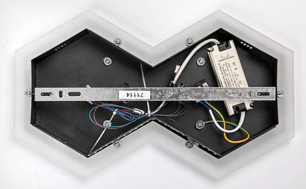 Éclairage Salon Plafonnier LED 43cm Teinte Variable Noir et Blanc - 10