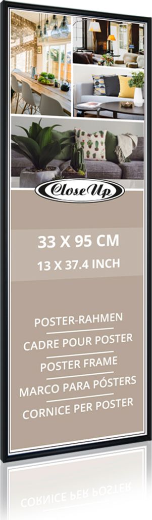 Poster-Rahmen 33 x 95cm schwarz - Rahmen Produktbild 