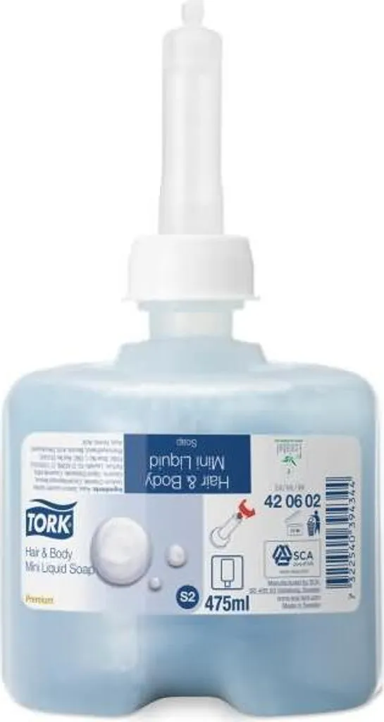 Gel Douche Tork Duschcreme Mini 8x475 ml Formule Douce Kärcher 3.336