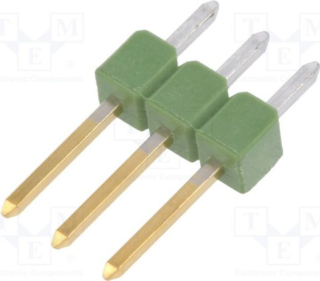 5x Stiftleiste PIN: 3 MODU MOD II gerade Stift männlich THT 826629-3 Stiftleisten