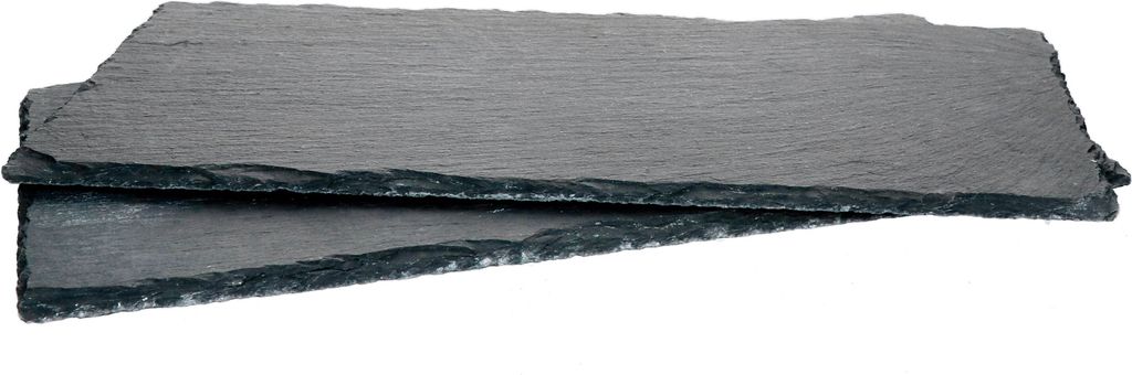 2x Schieferplatten 17 x 34 cm Tisch-Set Untersetzer Produktbild 