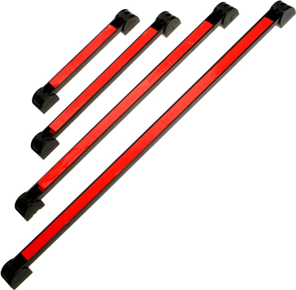 4 x Extra starke MAGNETLEISTE Magnetschiene mit Halter 200 300 460 600 mm ROT