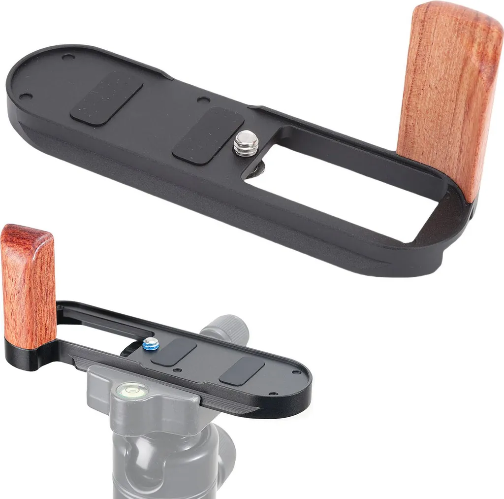 Support en L Leica X1 X2, Stop aux Glissements avec Grip Bois et Arca