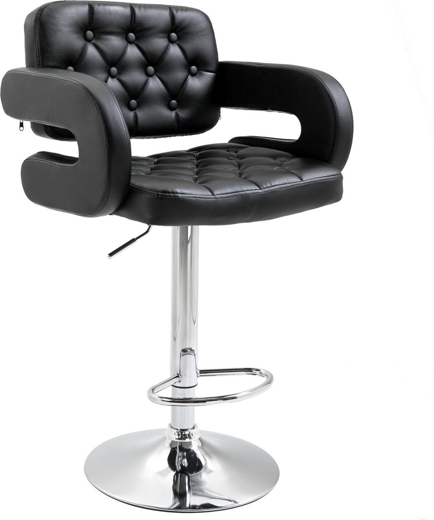 HOMCOM Barhocker, Höhenverstellbar Barstuhl mit Produktbild 