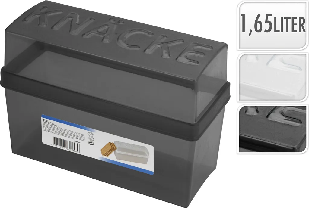 Basic Crackerbox 1,65L Assortito - Contenitore in Vetro Salvaspazio - 2