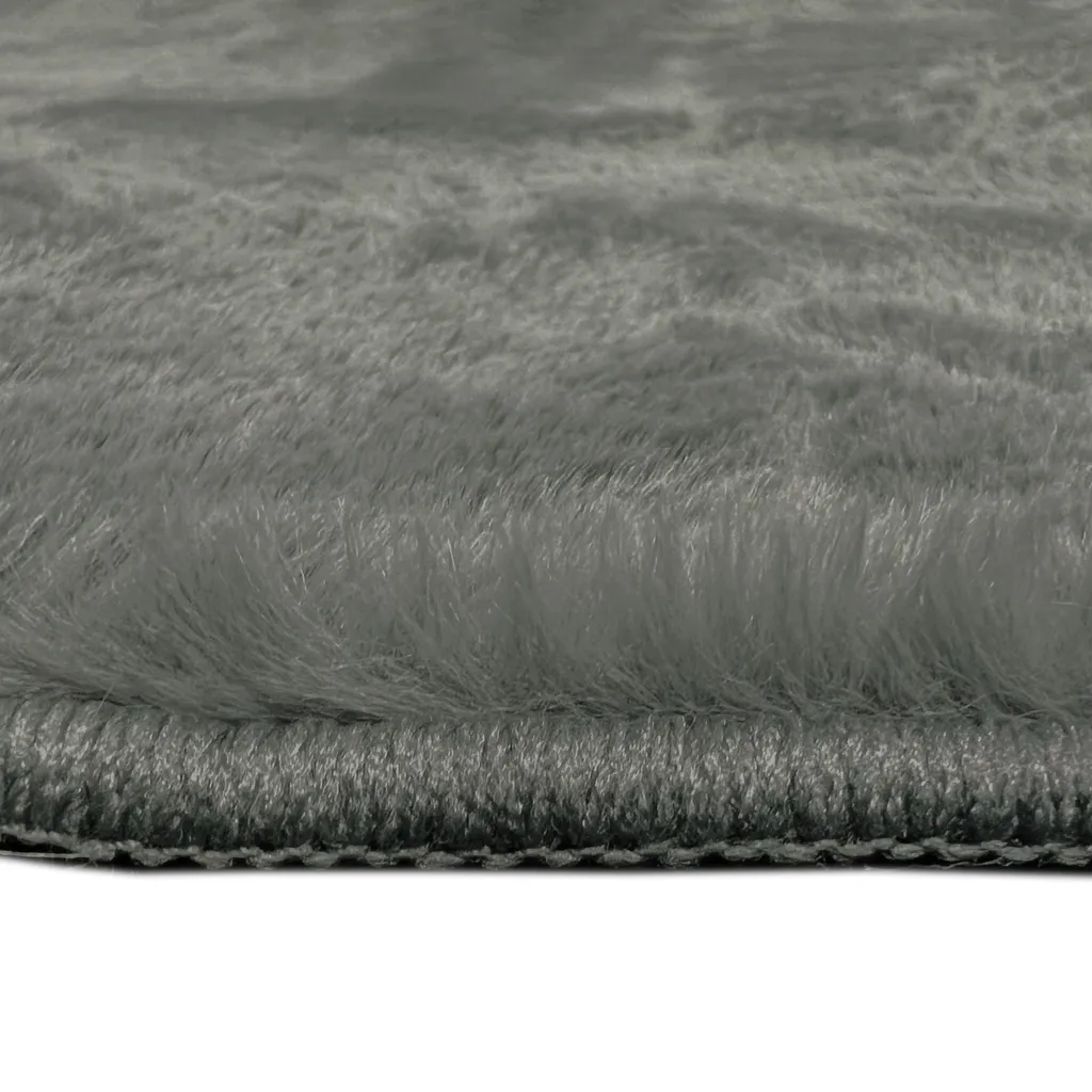 Tapis anthracite classique 117x160 cm - Texture douce et durable - 3