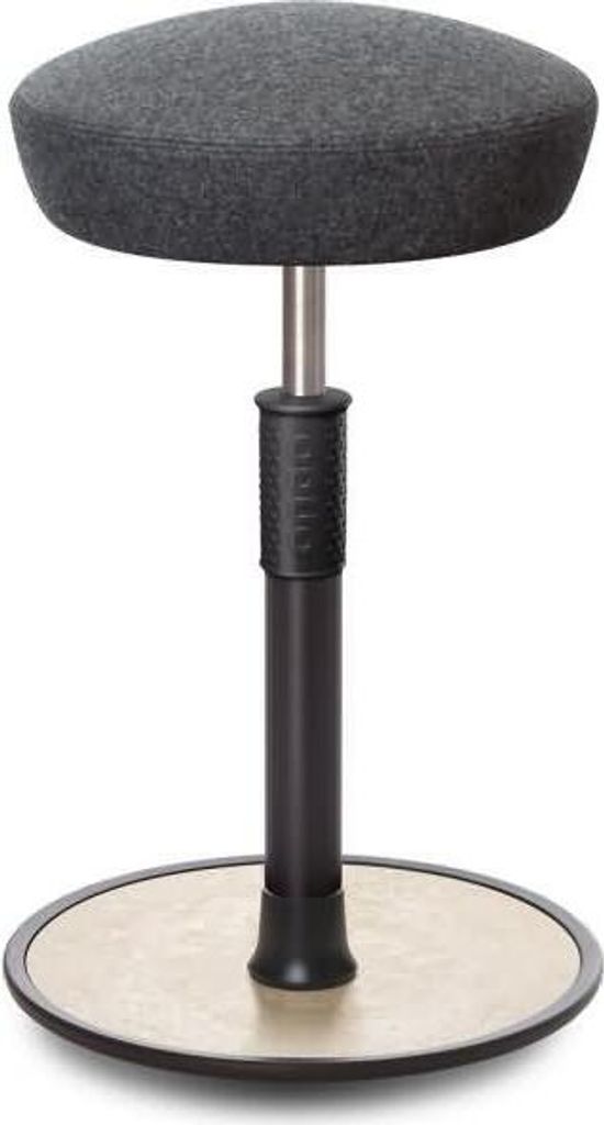 Sitz- Stehhocker Free Tall Hutsitz kvadrat Divina Melange Grau schwarz /creme.
