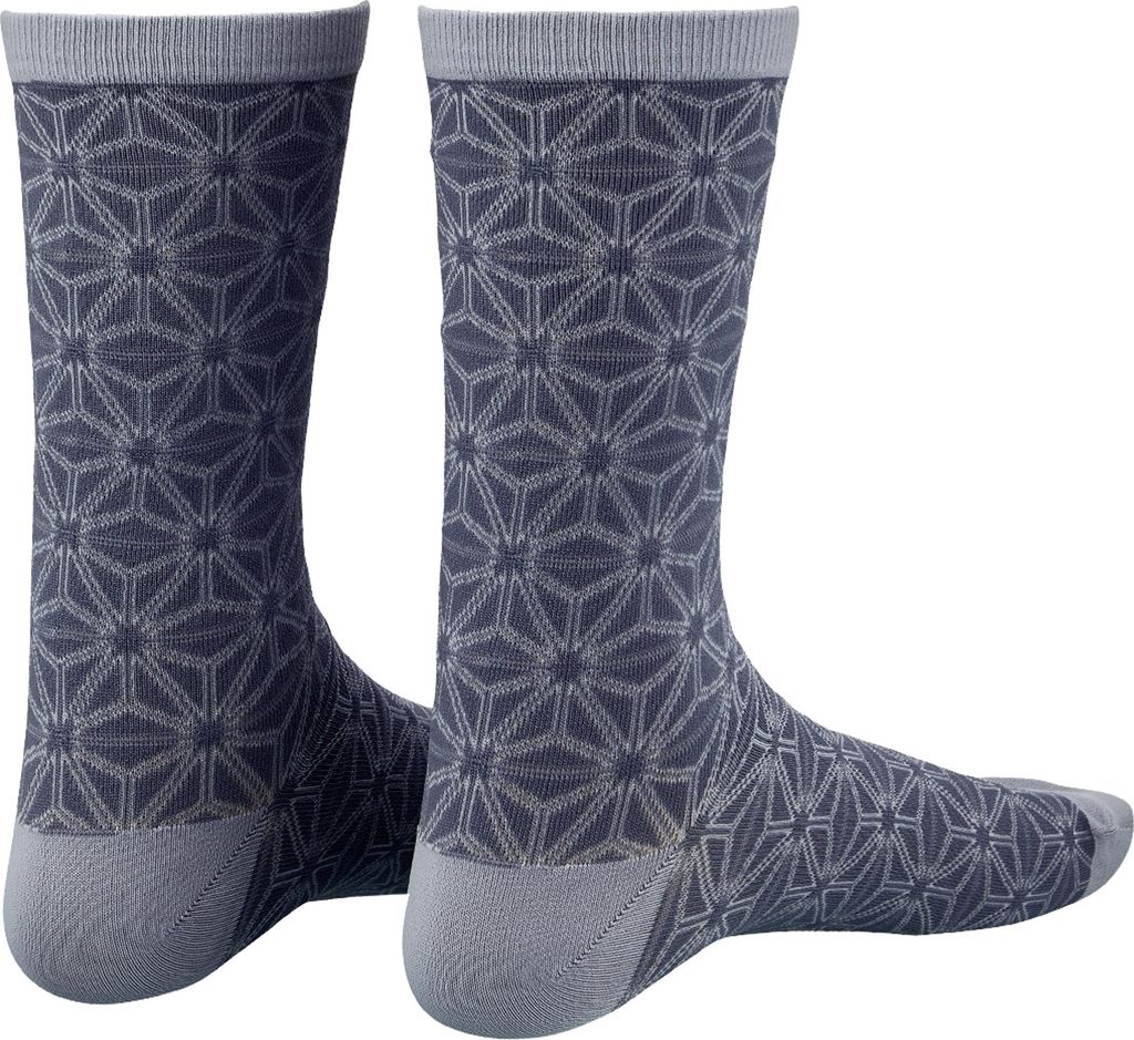 Supacaz Uni Socken Supasox Asanoha , Gunmetal, 37-42 Produktbild 
