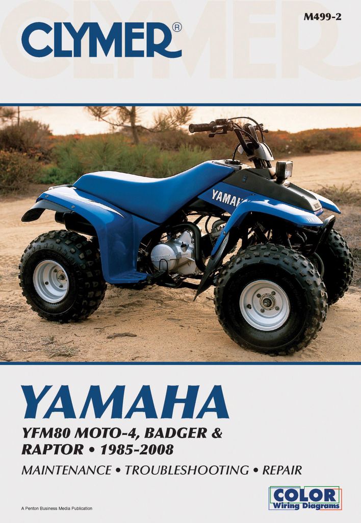 Yamaha YFM80 Moto-4, Badger and Raptor ATV (1985-2008) Service Repair Manual