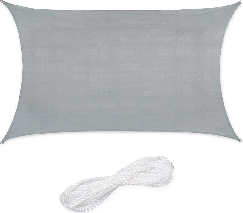 Tenda a Vela Relaxdays HDPE Rettangolare | Design e Protezione UV