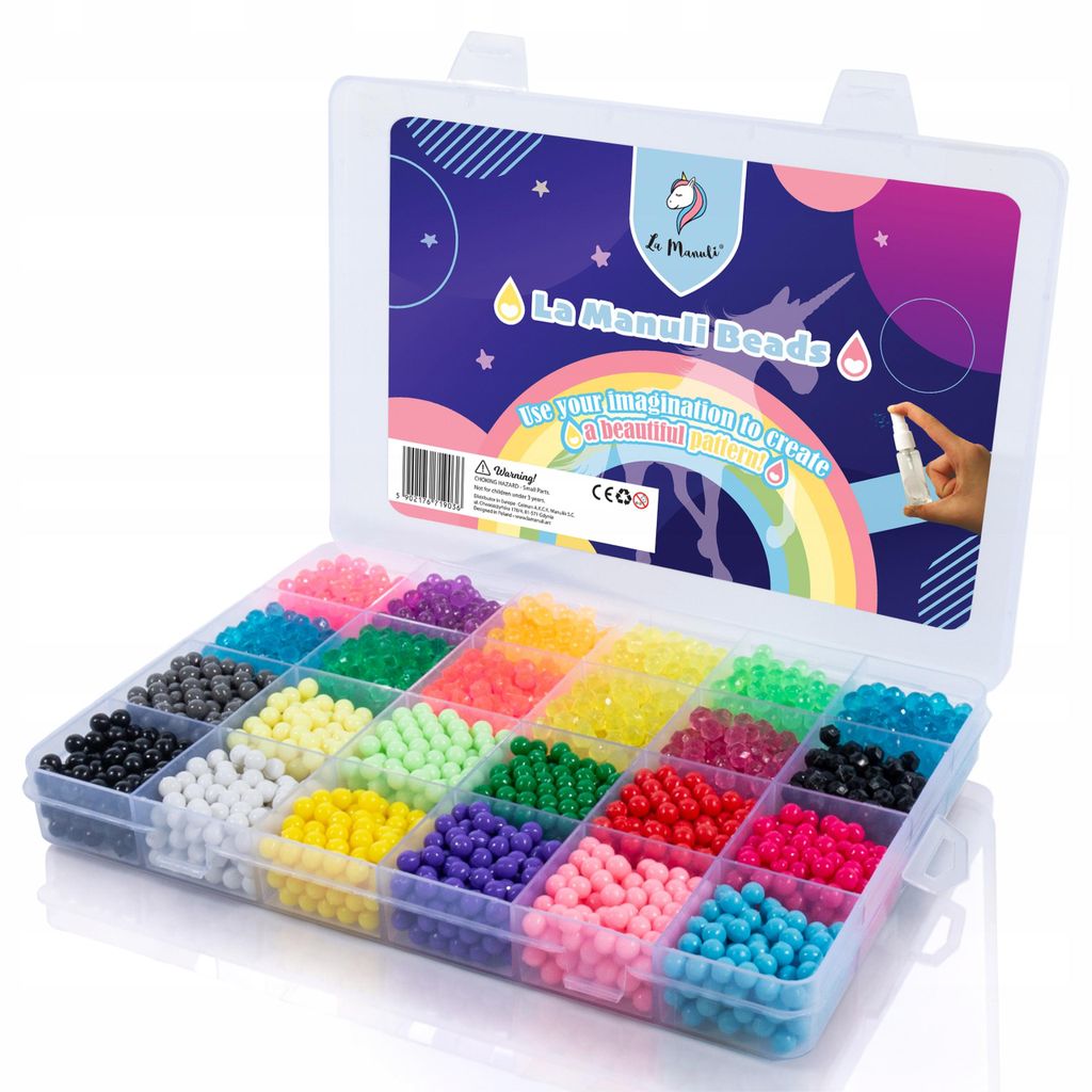 La Manuli Koraliki wodne 3300 szt. 24 kolory 5 mm w Zdjęcie produktu 