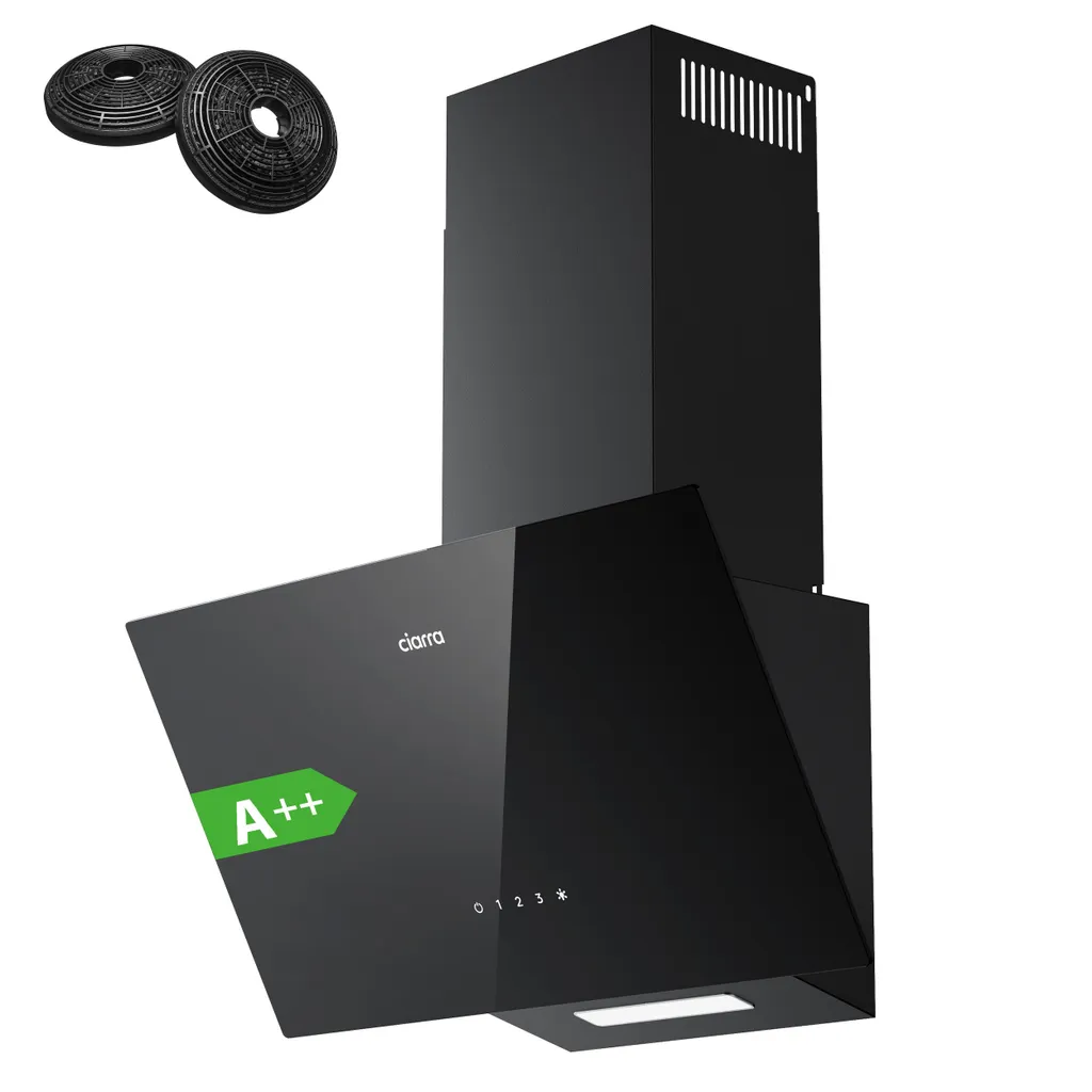 Hotte aspirante 60cm CIARRA A++ contre les odeurs et fumées grasses