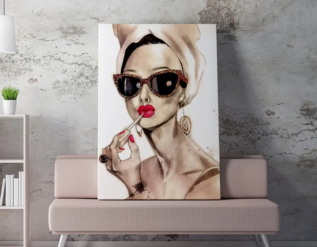 Décoration Murale Colorée pour Bureau et Chambre Toile Wallity 50x70
