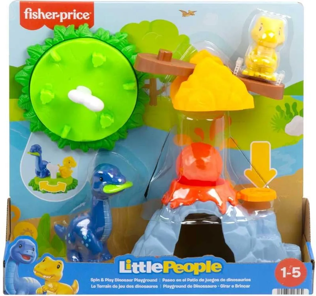 Aire de jeux dinosaures Little People pour bébés - Jouet d'éveil 12 mois