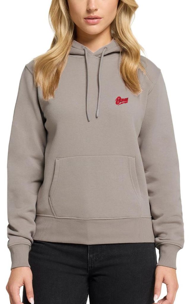 Spreadshirt David Bowie Offizielles Logo Als Stick-Design Damen Premium Hoodie, S, Taupe