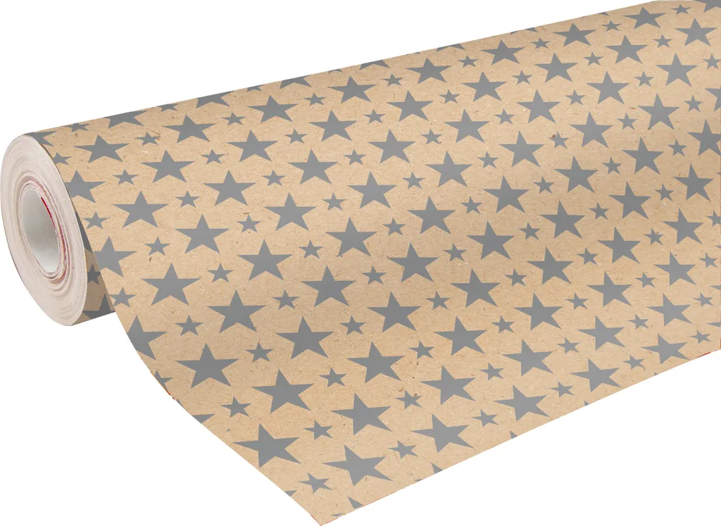 Papier Kraft de Noël 50 mètres Clairefontaine pour Grands Cadeaux