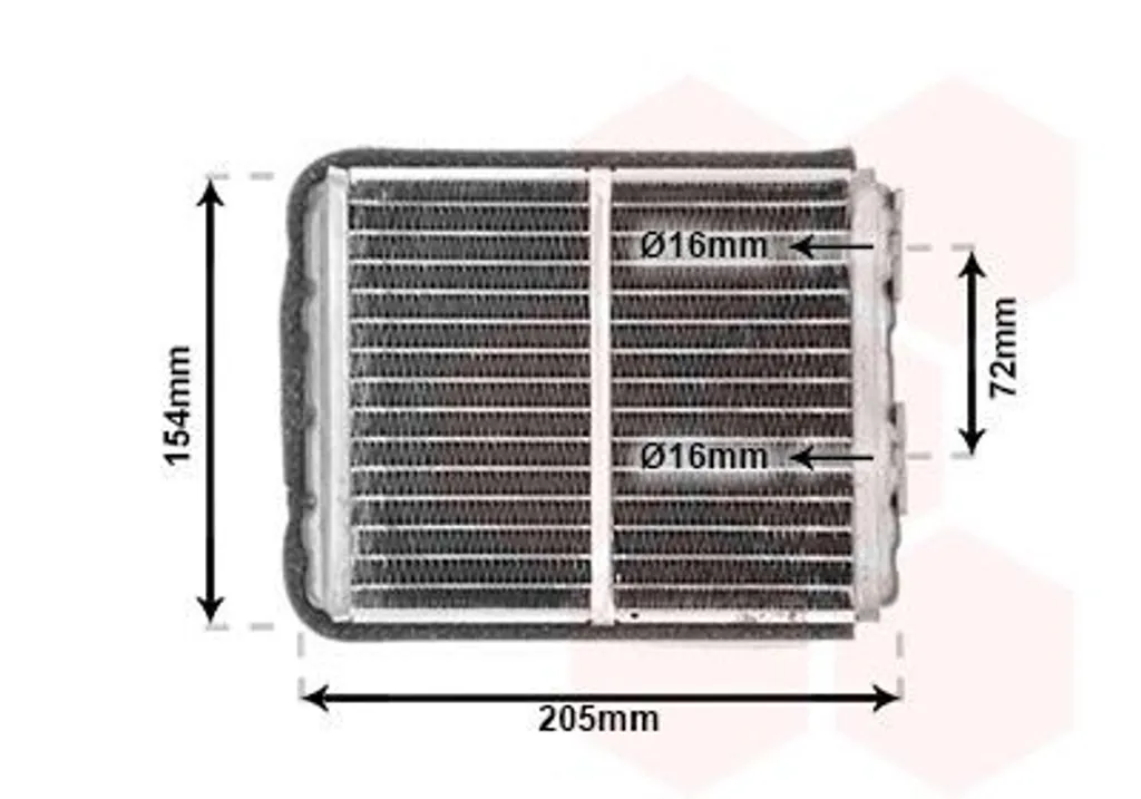 Réparation Chauffage Opel Frontera A | Radiateur VAN WEZEL 37006403