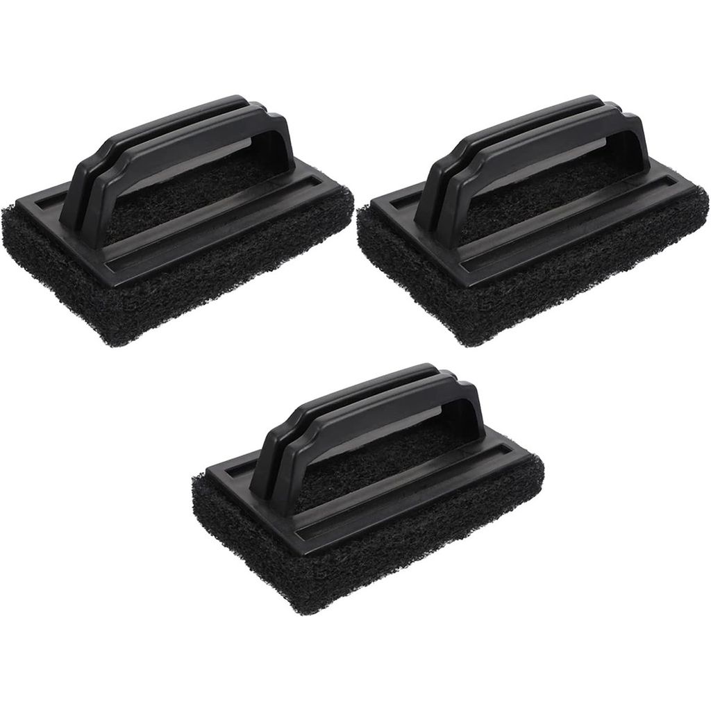 Griddle-Bürste, 3-Teiliges Grillreiniger Schwamm, Grillschwamm Mit Griff, Grill-Reinigungsset Griddle-Schrubber-Scheuerschwamm-Bürste Mit Griff