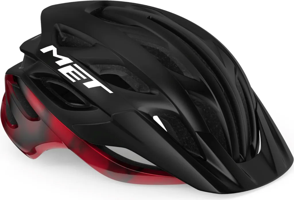 Casque MET Veleno noir-rouge Taille M (56-58 cm) 3HM138CE00MNR1 vélo