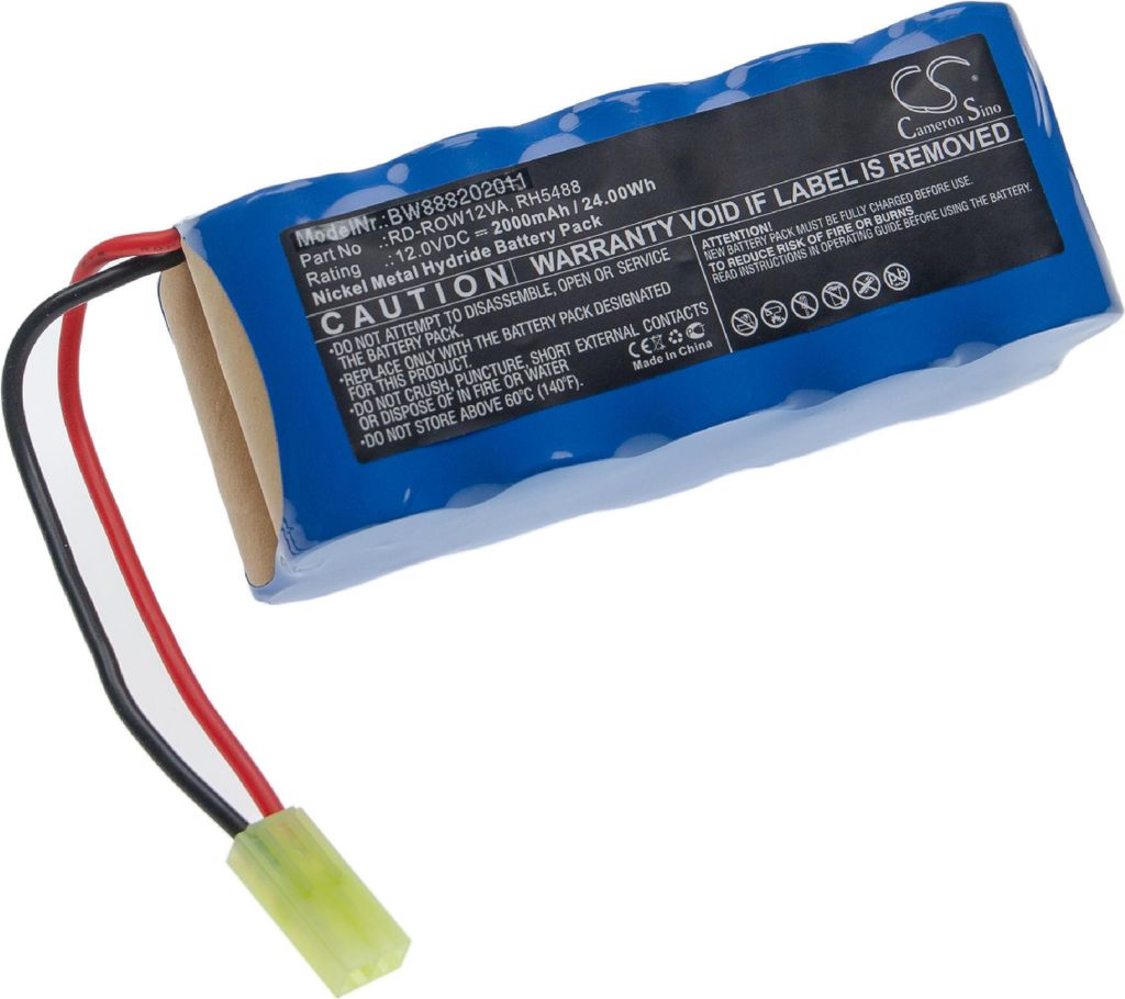 vhbw Akku kompatibel mit Rowenta RH846501/9A1, RH846501/9A0, RH846501/9A2, RH846501 / 9A 1 Home Cleaner Heimroboter Blau (2000 mAh, 12 V, NiMH)