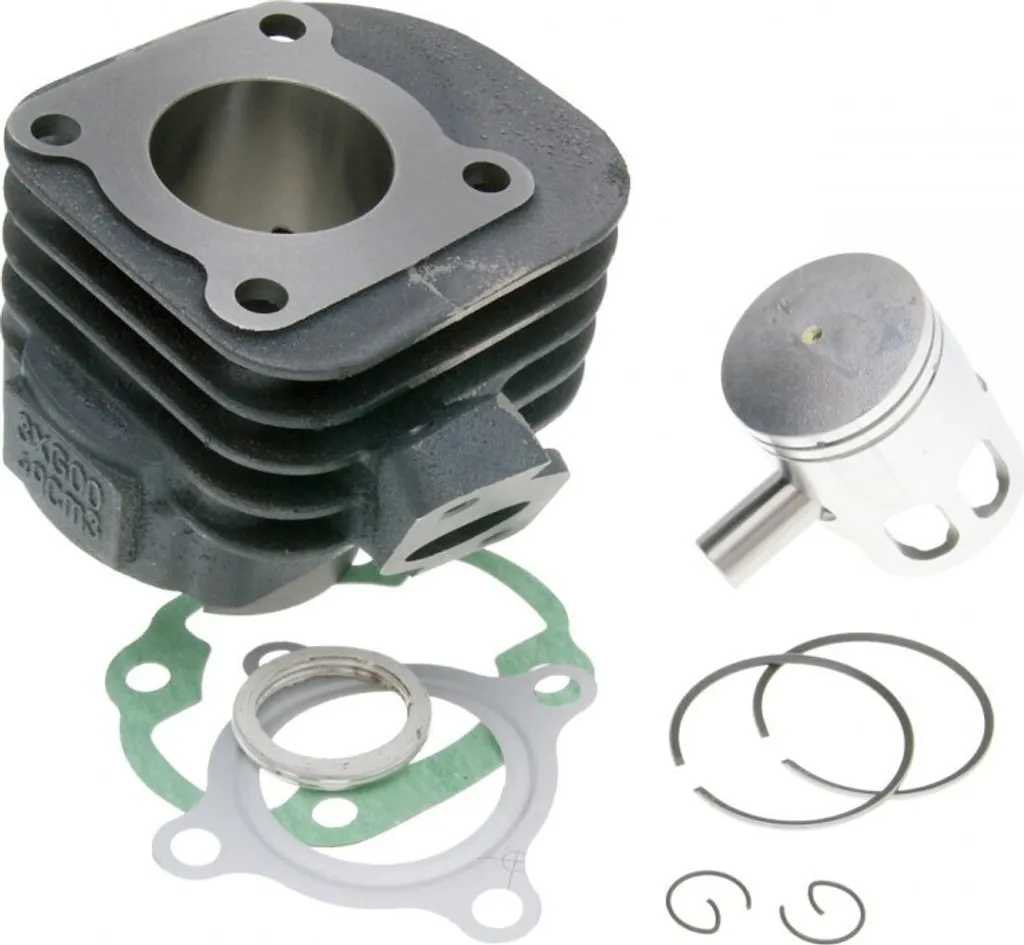 Cylindre 50cc 101 Octane axe 12mm fonte pour moteur Euro 2 incliné