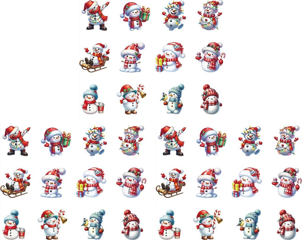 Weihnachts-Schneemann-Ornamente, Cartoon-Schneemann, hängende Dekoration, Weihnachtsbaum, Holzhandwerk für Baum, Auto, Urlaub, Wohnkultur