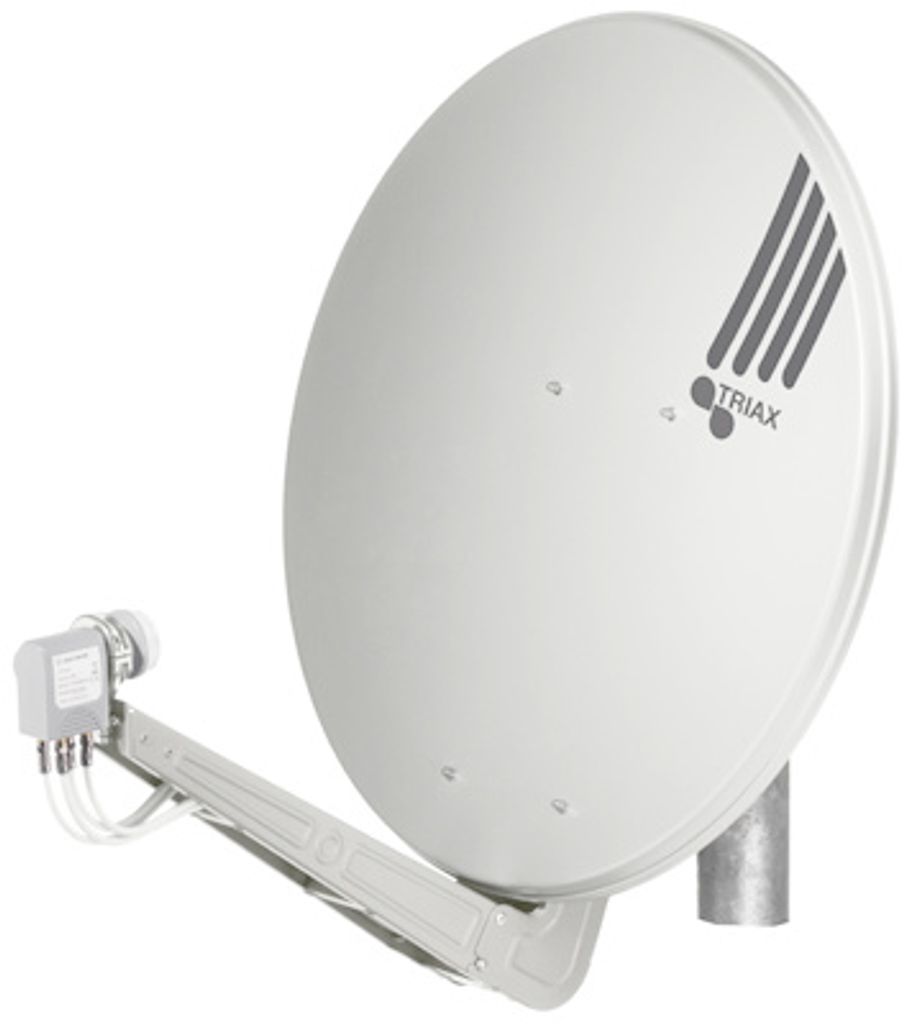 TRIAX Sat-Spiegel FESAT 95 HQ lg Offset Alu lichtgrau 350391