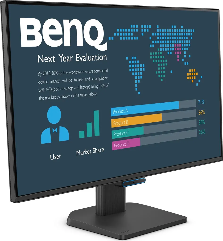 Écran Télétravail BenQ 27 Pouces USB-C 144Hz Confort Visuel Garanti