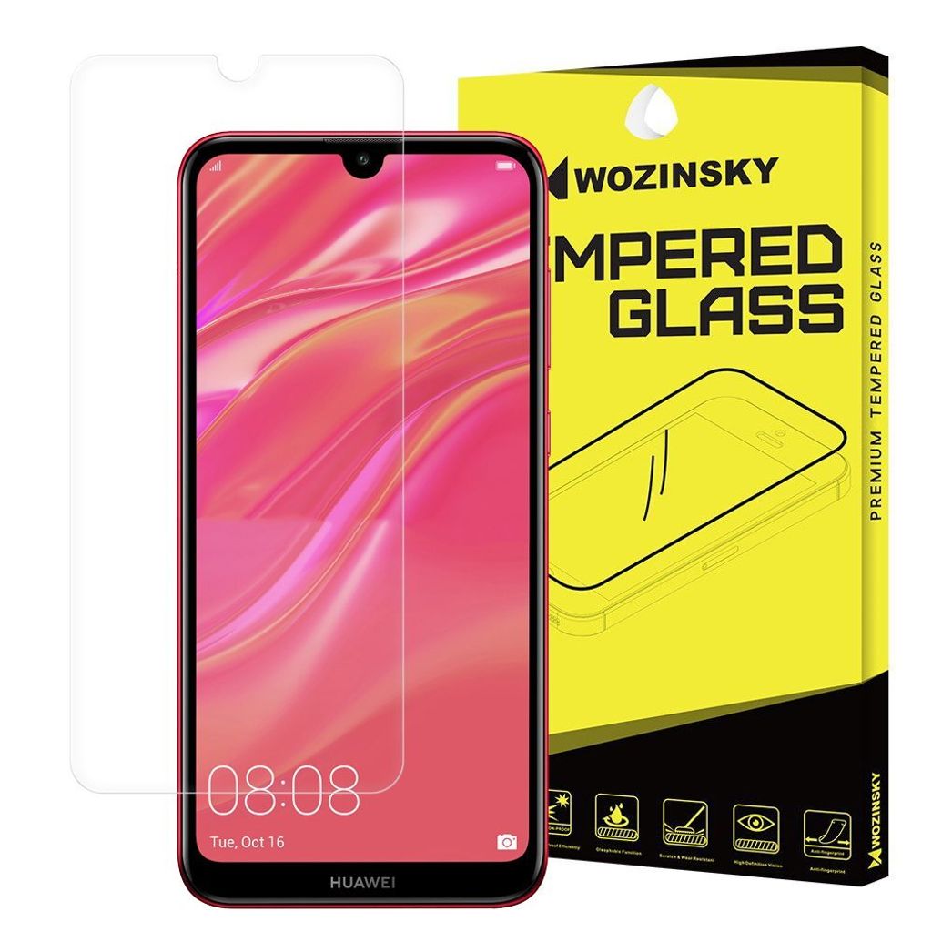 WOZINSKY Glasschutz Displayschutz aus gehärtetem Glas für Huawei Y6 2019 / Y6 Pro 2019