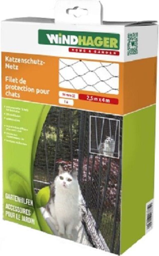 Windhager Katzenschutz-Netz, für Balkon, Balkon Terrasse Produktbild 