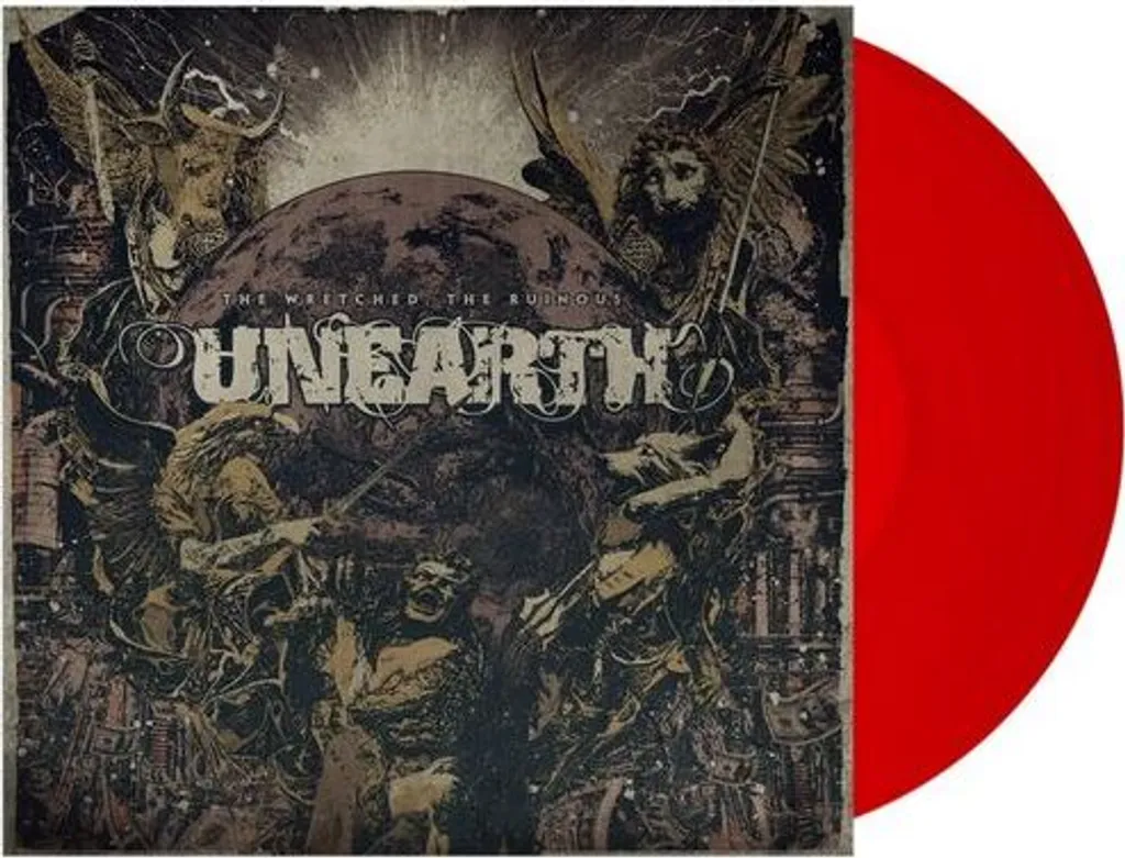 Album Vinyle 180g Unearth Edition Limitée Transparent Red de Collection