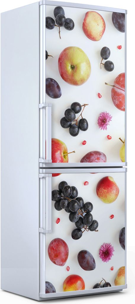 Magnete Dekorative - 60 cm x 180 cm - Küche Magnetmatte Kühlschrankmagnete - Weiße Farbige Früchte