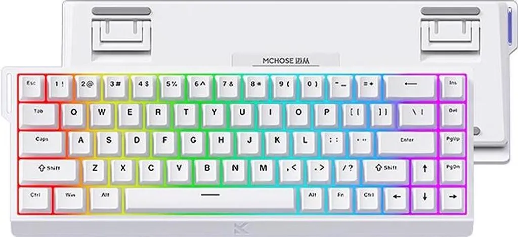 Clavier Gaming 60% pour E-sport et Setup Streamer RGB Capacitif Kaki