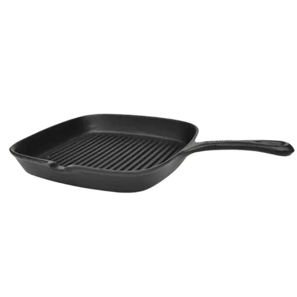 vidaXL Padella per grigliare in ghisa 24 x 23 cm Immagine del prodotto 