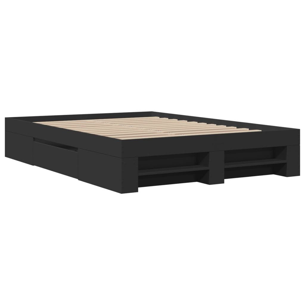 "im Sonderangebot"Bettgestell/Doppelbett ️Hochwertiges - Polsterbett Erwachsene/r /Kind - Schwarz 120x190cm Holzwerkstoff - Klassische Betten DEM...
