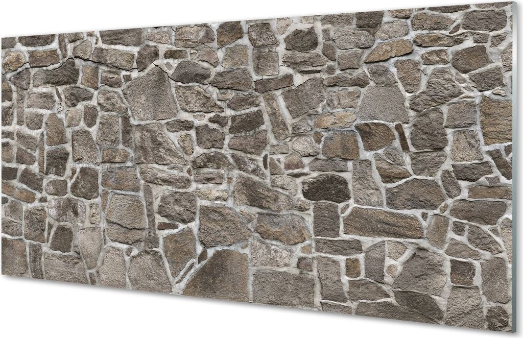 Spritzschutz 100x50 Wandkunst Steinmauerziegel