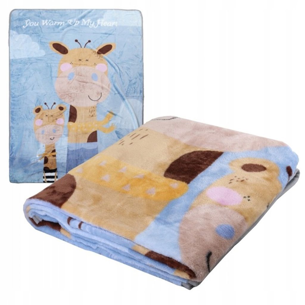 Weiche Babydecke mit Druck, 100x140 cm, Polyesterflanell