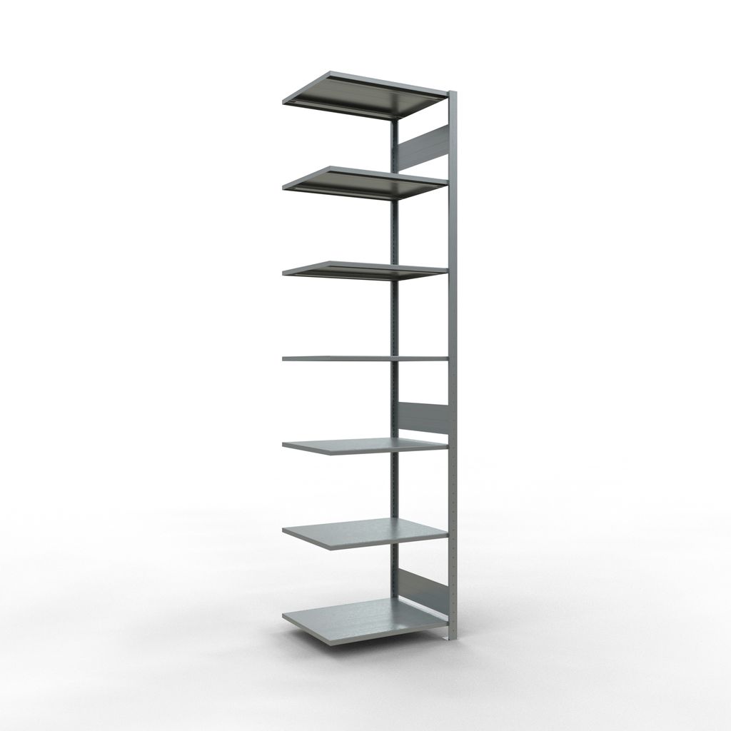 Stecksystem Anbauregal - 3000x 750x600 mm, Typ 150 kg