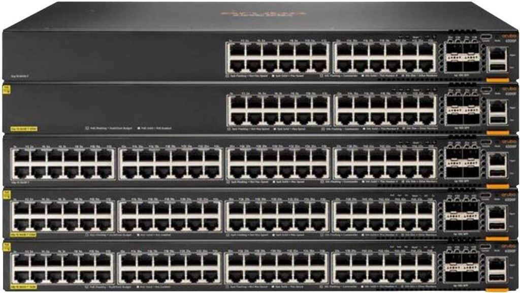HPE Aruba 6200M 24G Class4 PoE 4SFP+ - Switch - L3 - managed - 24 x 10/100/1000 (PoE+) + 4 x 1 Gigabit / 10 Gigabit SFP+ (Uplink / Stacking) - Fron...