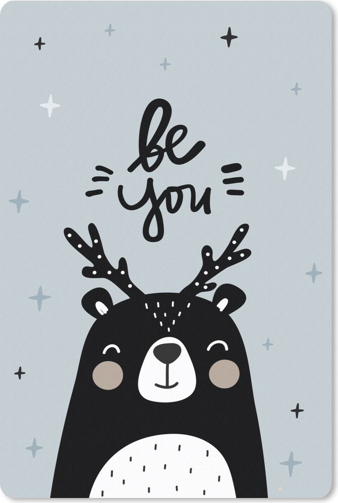 MuchoWow Mauspad Mousepad Zitate - Sprichwörter - Baby - Sei du - Kinder - Kinder 40x60 cm - Mousepads - Maus Mat - Pad - Mausunterlage - Schrei...