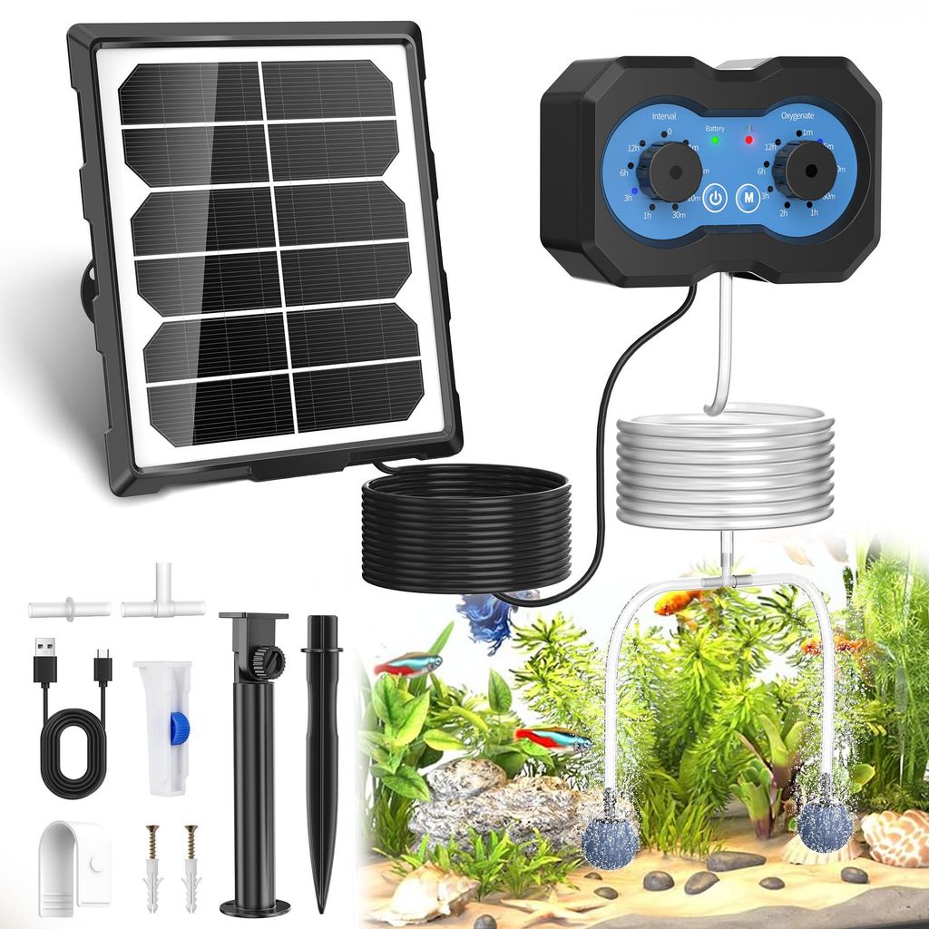Forever Speed 3W Solar Teichbelüfter, Aufladbar Solar Produktbild 