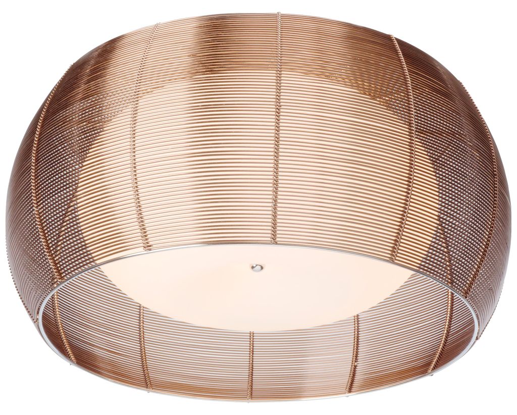 BRILLIANT lampa sufitowa Relax 50cm brąz/chrom | 2x A60, Zdjęcie produktu 