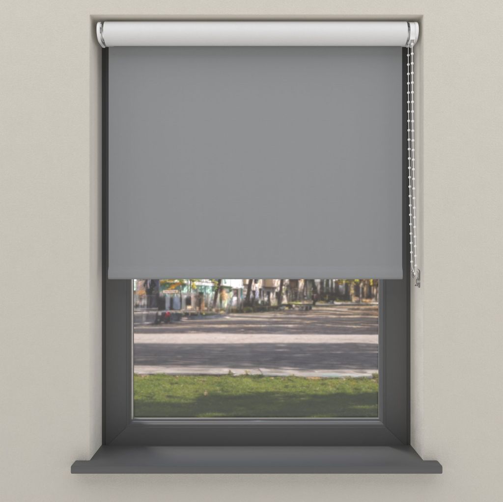 Cocoon Home Rollo Klemmfix ohne Bohren 230x190 - Verdunkelnd - Grau