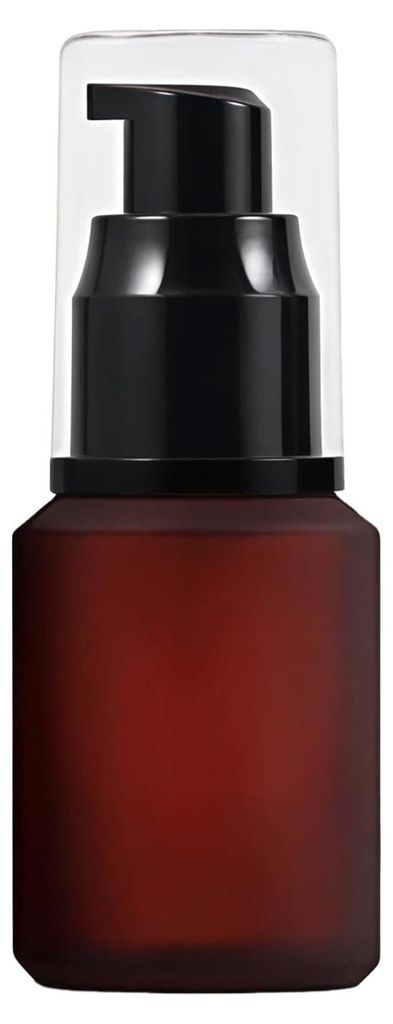 Leere, mattierte Glas-Pumpflasche für Lotion, Emulsion, Creme, Make-up, Kosmetik, Foundation, Druckflaschen, Spender, Ampullen, Behälter, Aufbewa...