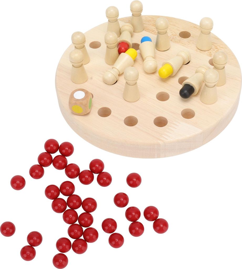 Holz-Memory-Schach-Fokus-Training, farbiges, kognitives, pädagogisches, lustiges Block-Brettspiel für über 3 Jahre